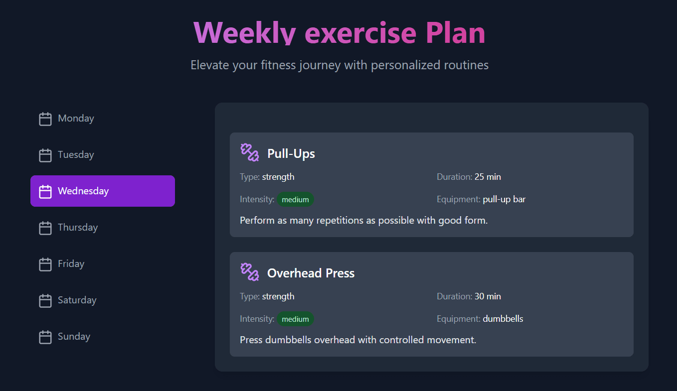Wellness AI screenshot 2